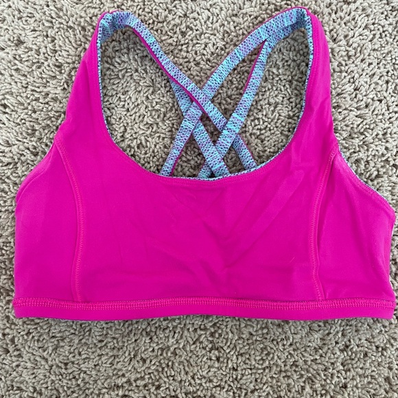 Ivivva by Lululemon Girls Reversible Cross Back Sports Bra - Picture 5 of 5